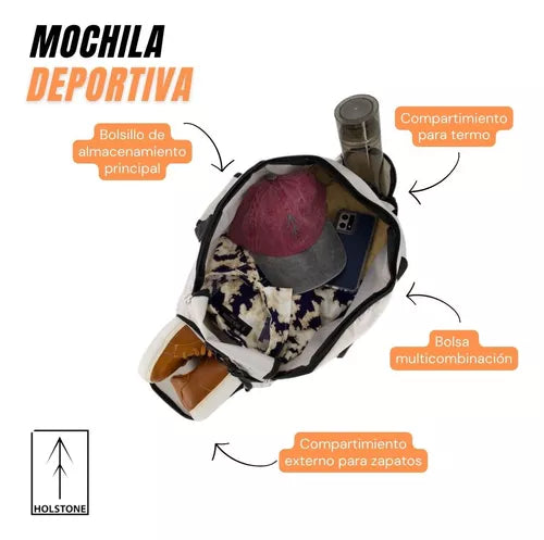 Mochila Maleta Deportiva Multifuncional Gym Viaje Liso